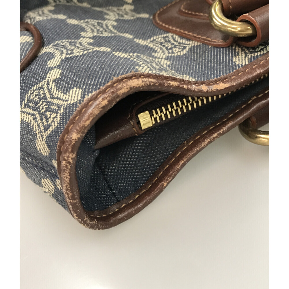 Celine Boogie Bag blue denim brown leather trim - Picture 6 of 6